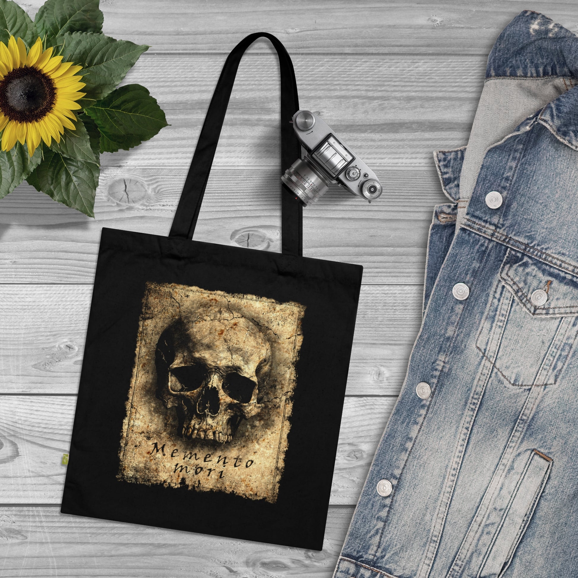 Tote Bag Dark Memento Mori - Remember Death - Frogos Design