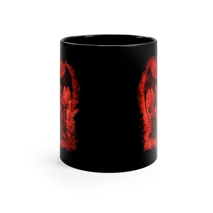 Mug Devil on his Throne in Hell in Red - Frogos Design