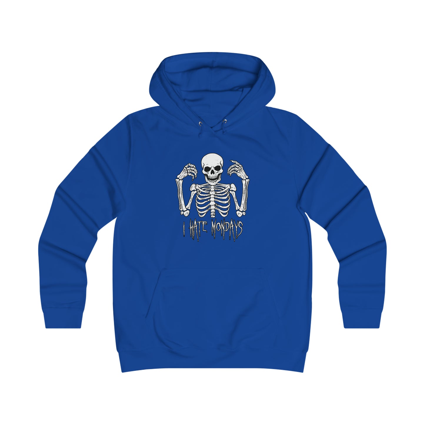 Girlie Hoodie Skelly hates Mondays - Frogos Design