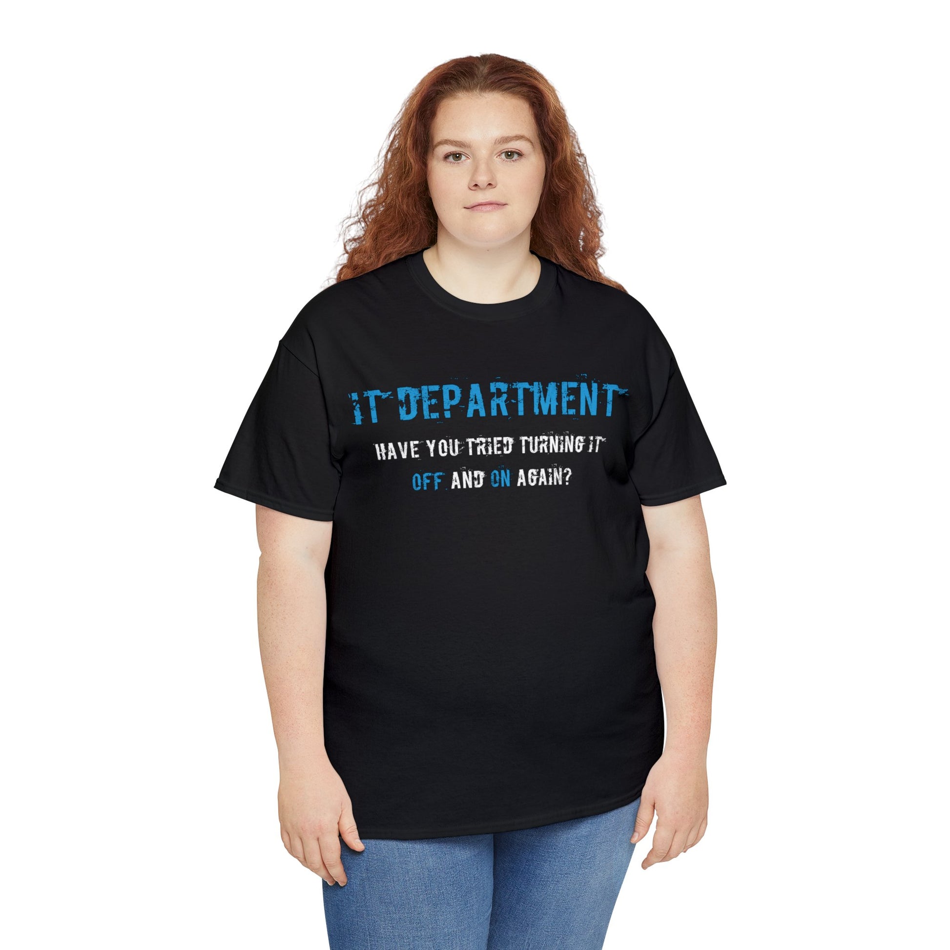 Unisex IT T-shirt for IT support in Blue - Frogos Design