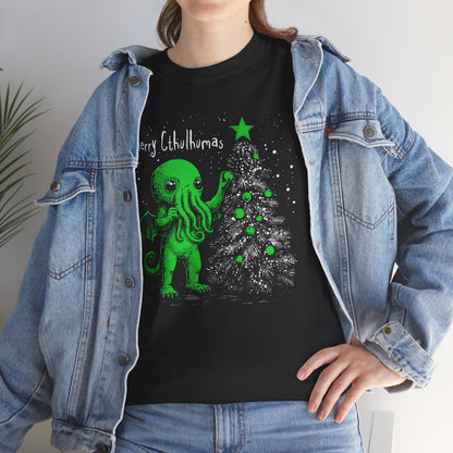 Unisex tričko Veselé Cthulhuvánoce