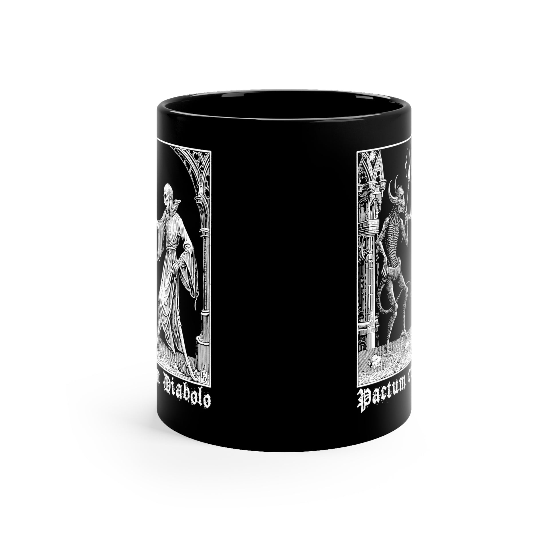 Mug Pactum cum Diabolo in White - Frogos Design