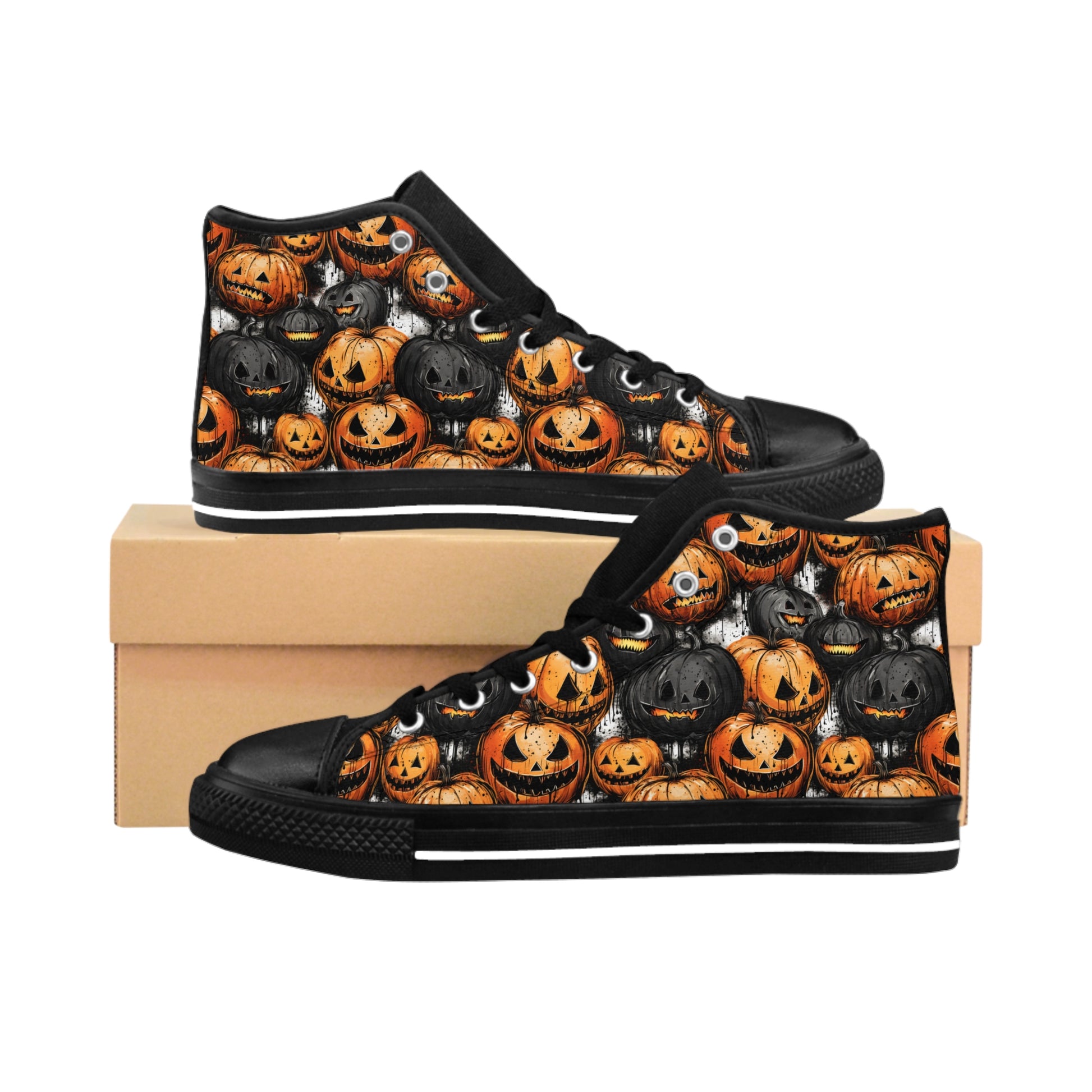 Classic sneakers Spooky Halloween Pumpkin Time - Frogos Design