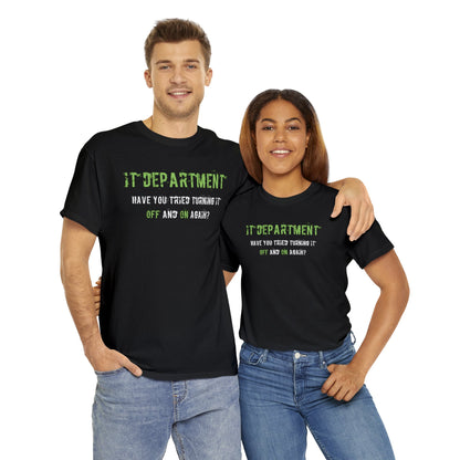 Unisex IT T-shirt for IT support in Green - Frogos Design