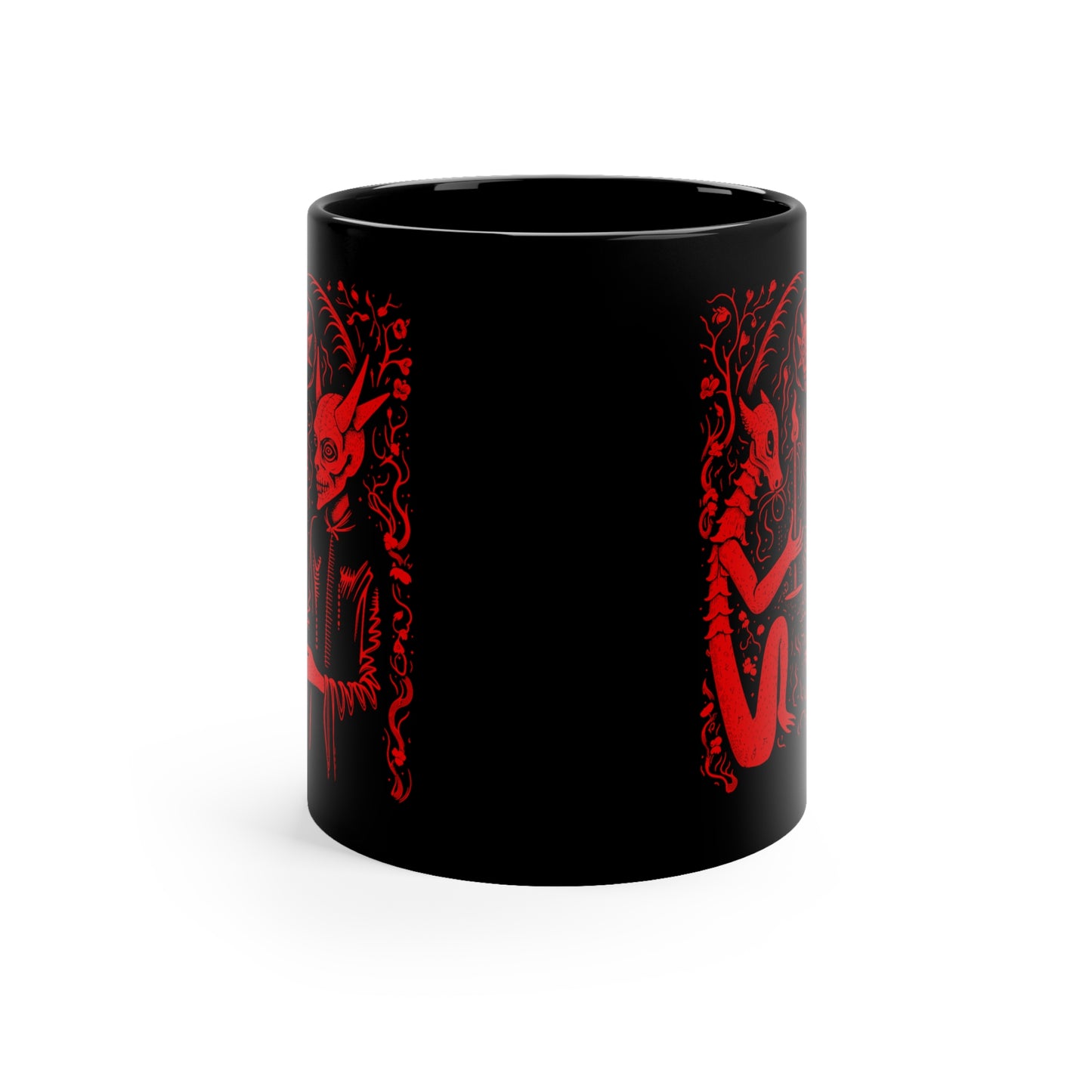 Mug Devil Pact with the Devil in Red - Frogos Design