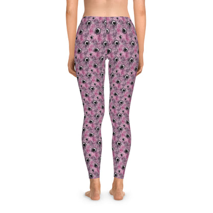 Women`s Leggings Creepy Pinky Eyes - Frogos Design