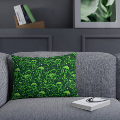 Cushions Greeny Tentacles Horror - Frogos Design