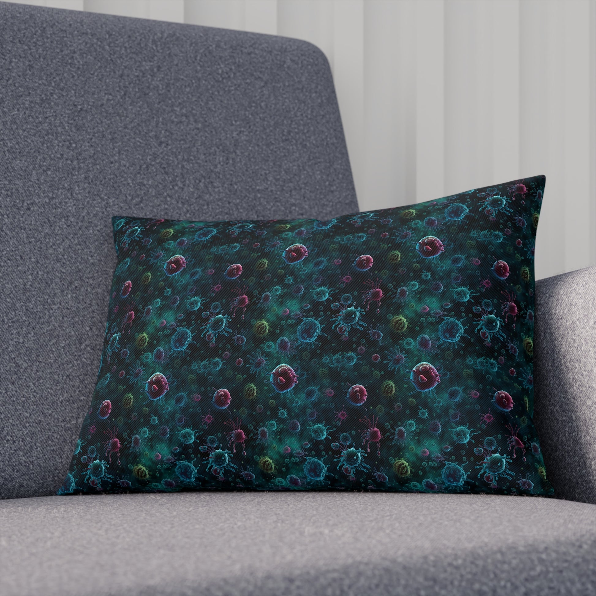 Cushions Blue Bacteria - Frogos Design