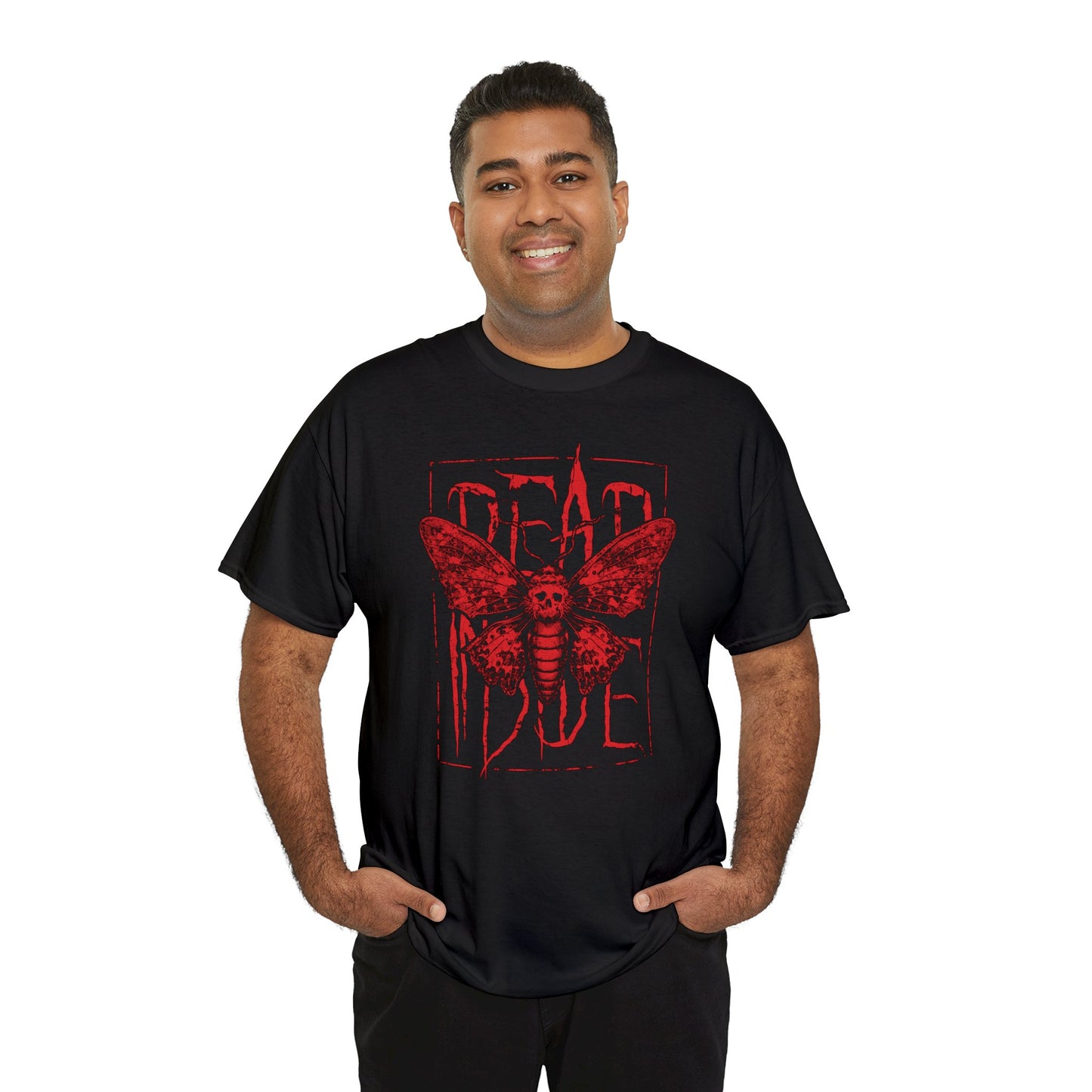 Unisex T-shirt Dead Inside in Red - Frogos Design