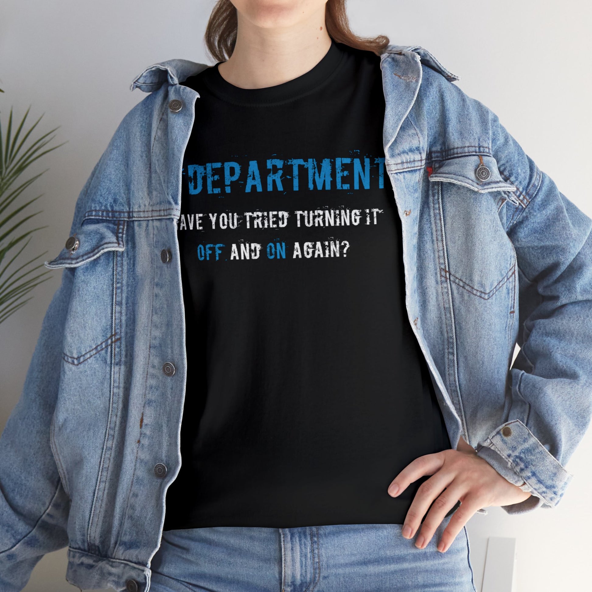 Unisex IT T-shirt for IT support in Blue - Frogos Design