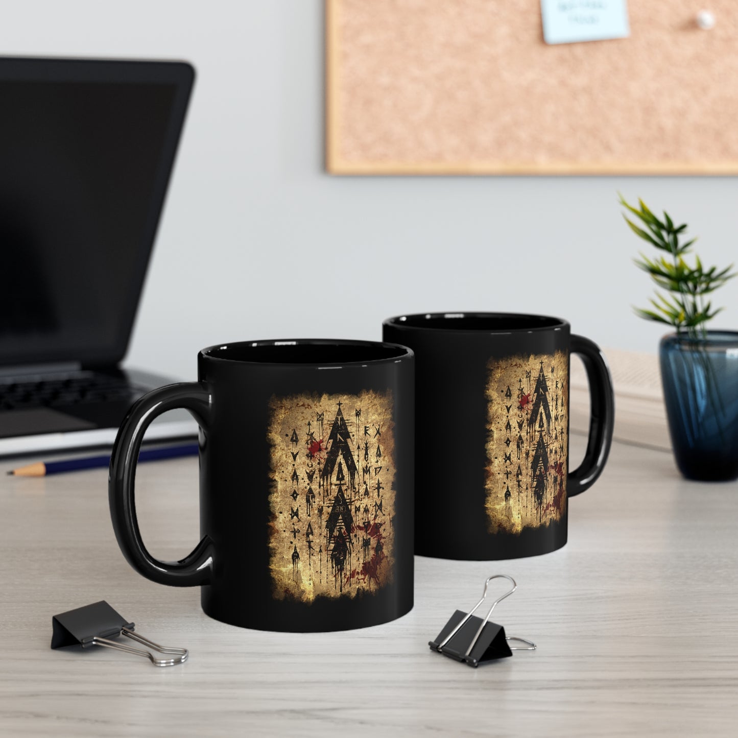 Mug Scroll of Dark Arts Symbol - Frogos Design