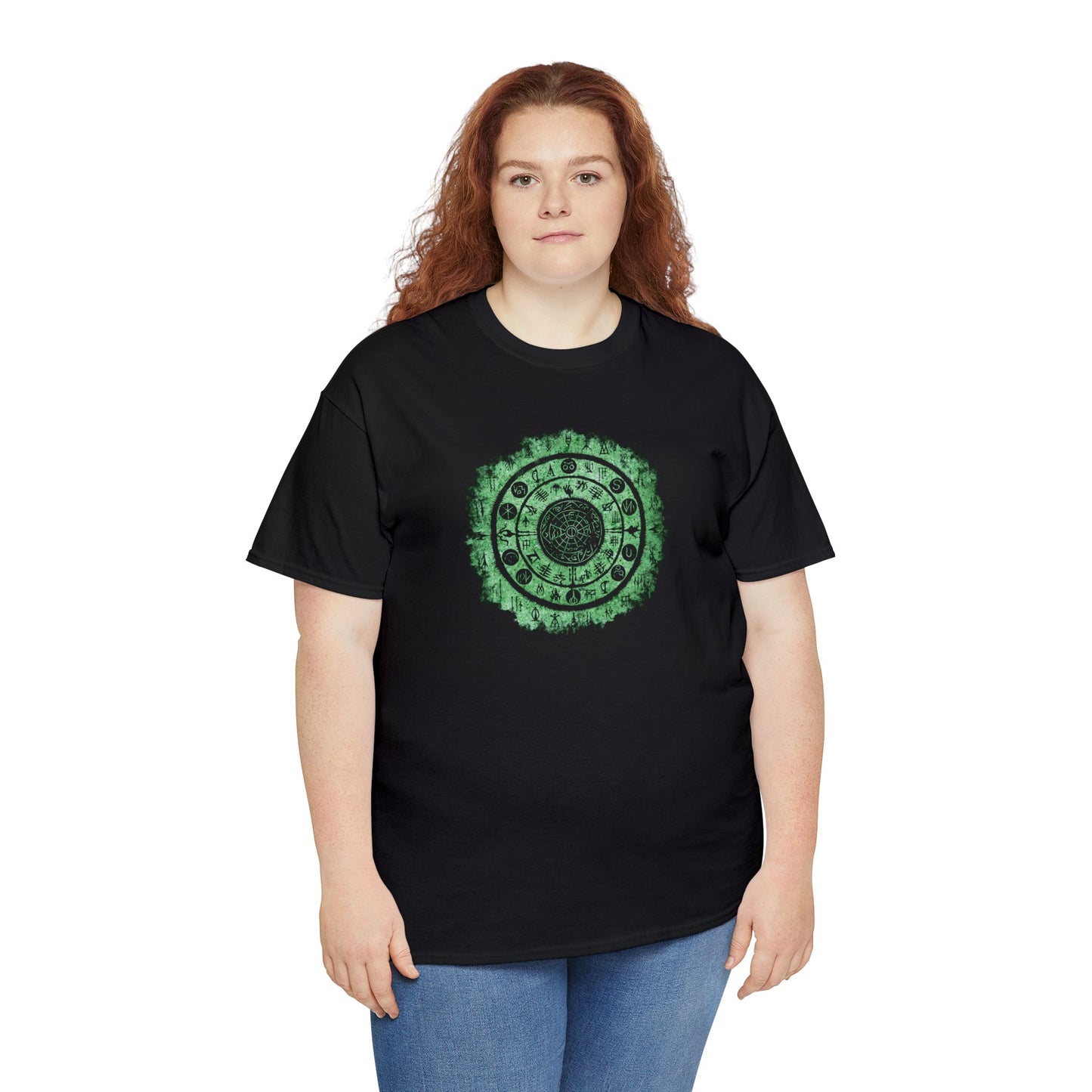 Unisex T-shirt Witchcraft Seal in Green - Frogos Design