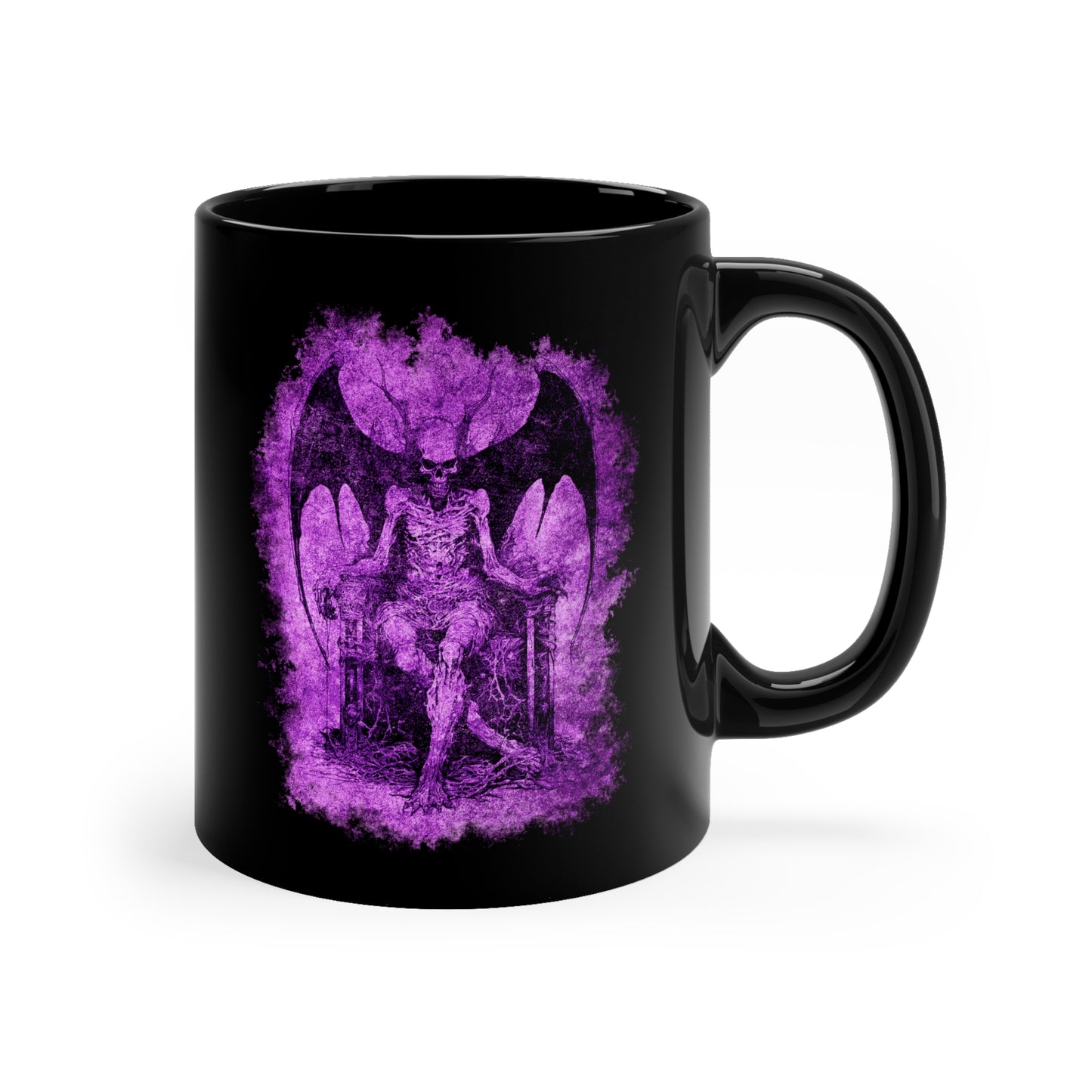 Mug Devil on his Throne in Hell in Purple - Frogos Design