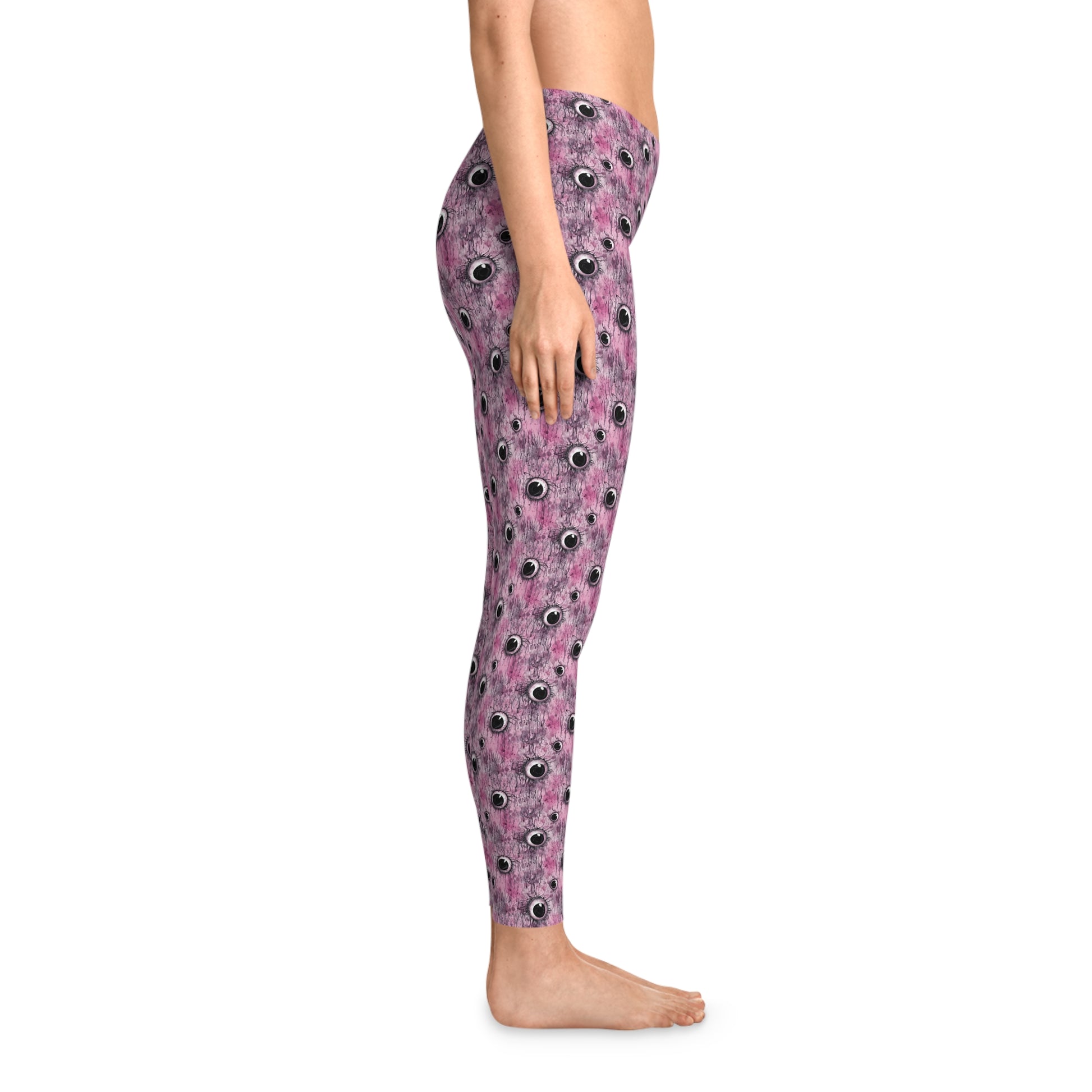 Women`s Leggings Creepy Pinky Eyes - Frogos Design