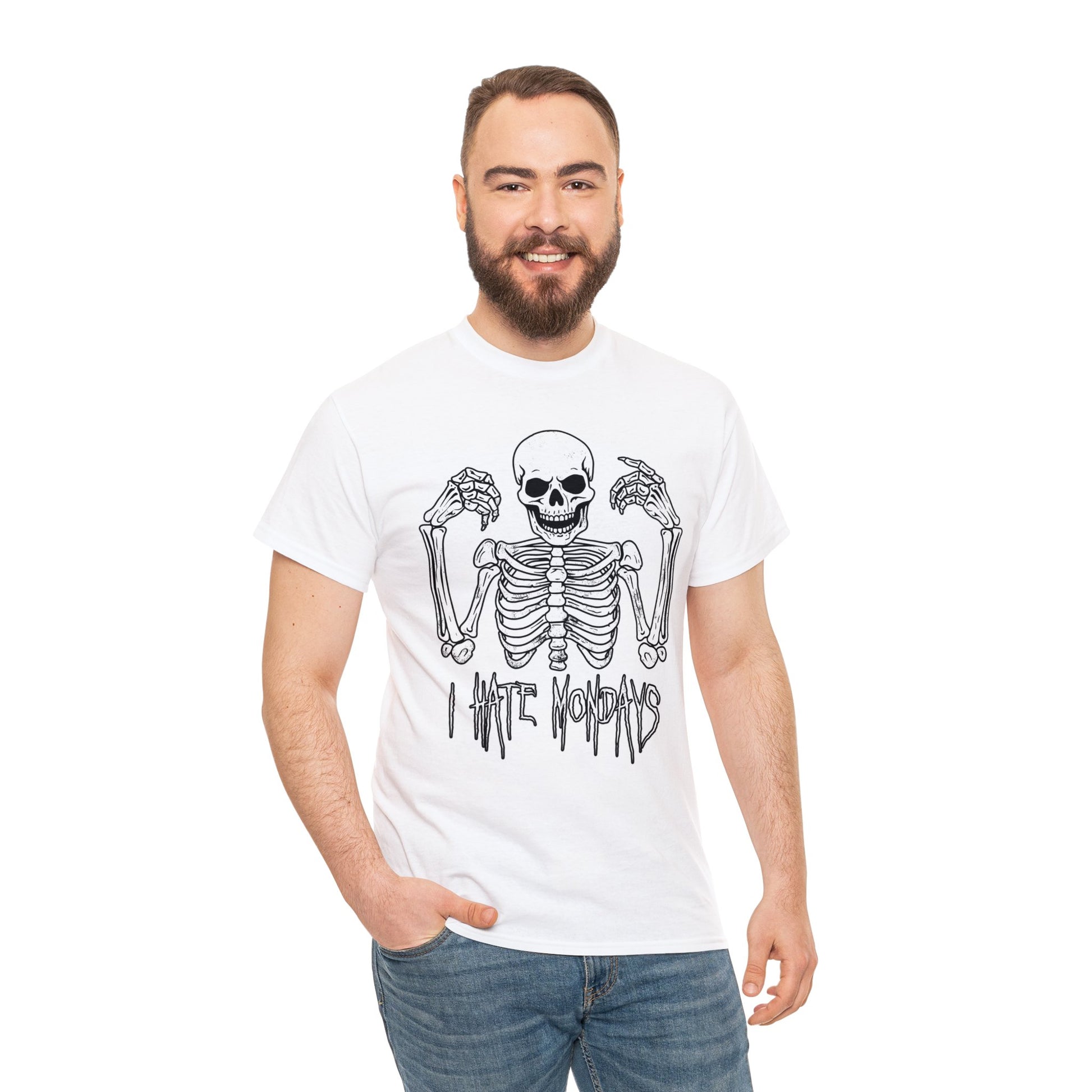 Unisex T-shirt Skelly hates Mondays - Frogos Design