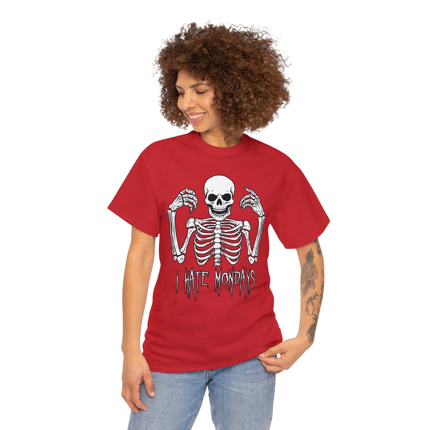 Unisex T-shirt Skelly hates Mondays - Frogos Design