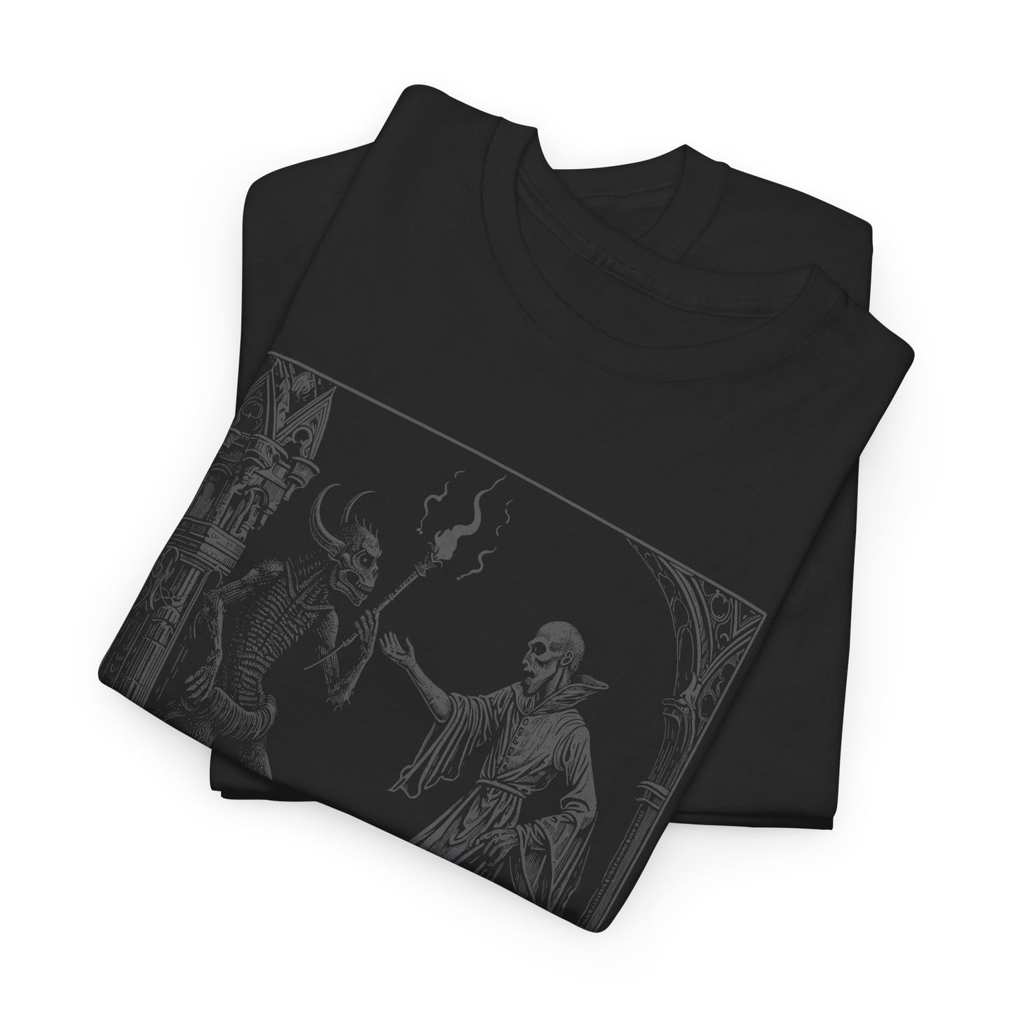 Unisex tričko Pactum cum Diabolo v béžové