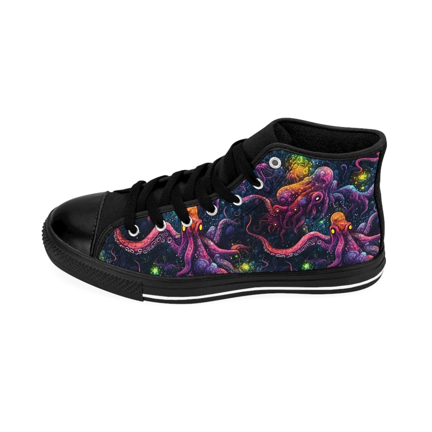 Classic Sneakers Purple Cosmic Tentacles - Frogos Design