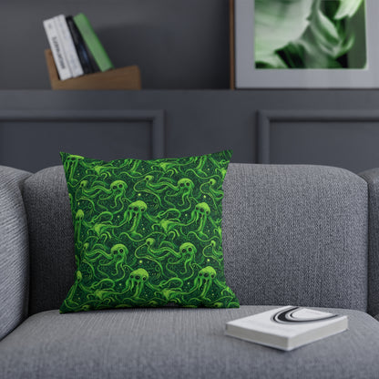 Cushions Greeny Tentacles Horror - Frogos Design