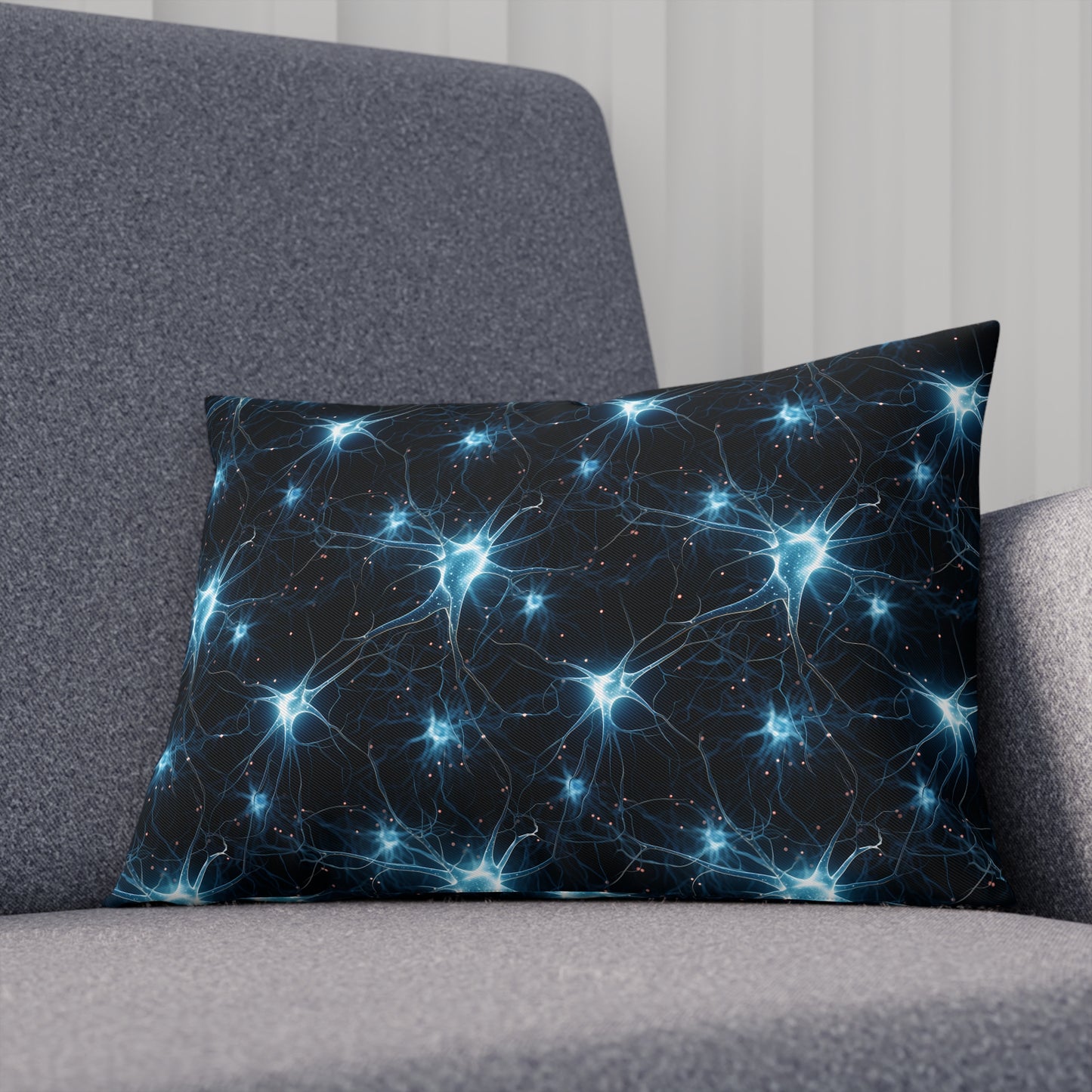 Cushions Blue Neurons - Frogos Design