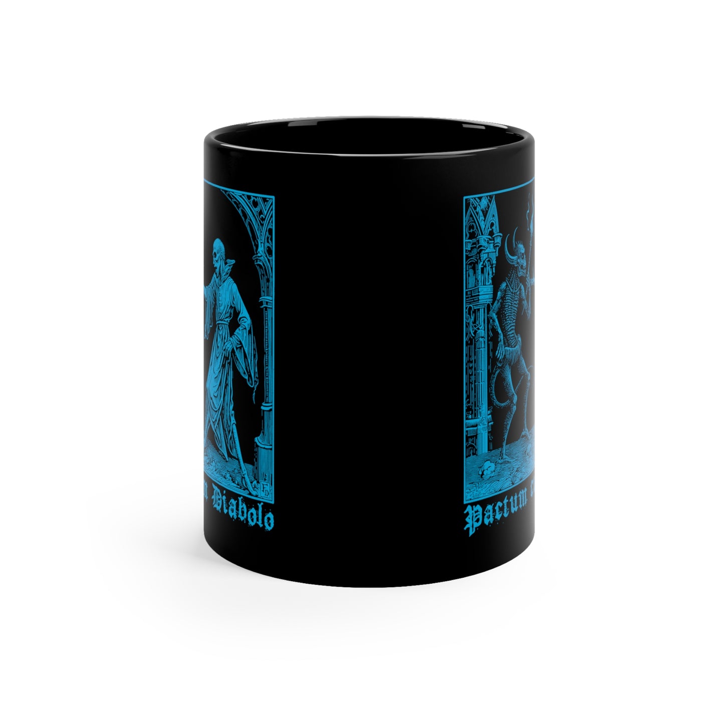 Mug Pactum cum Diabolo in Blue - Frogos Design