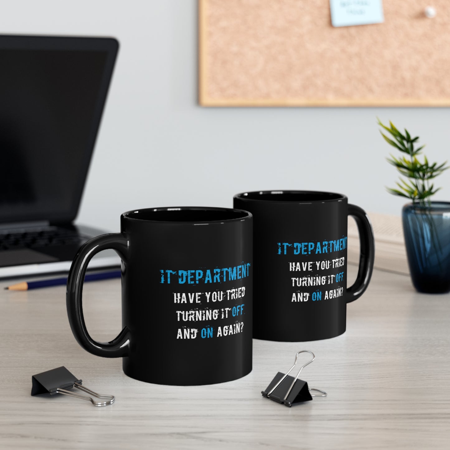 Mug IT Support in Blue - Frogos Design