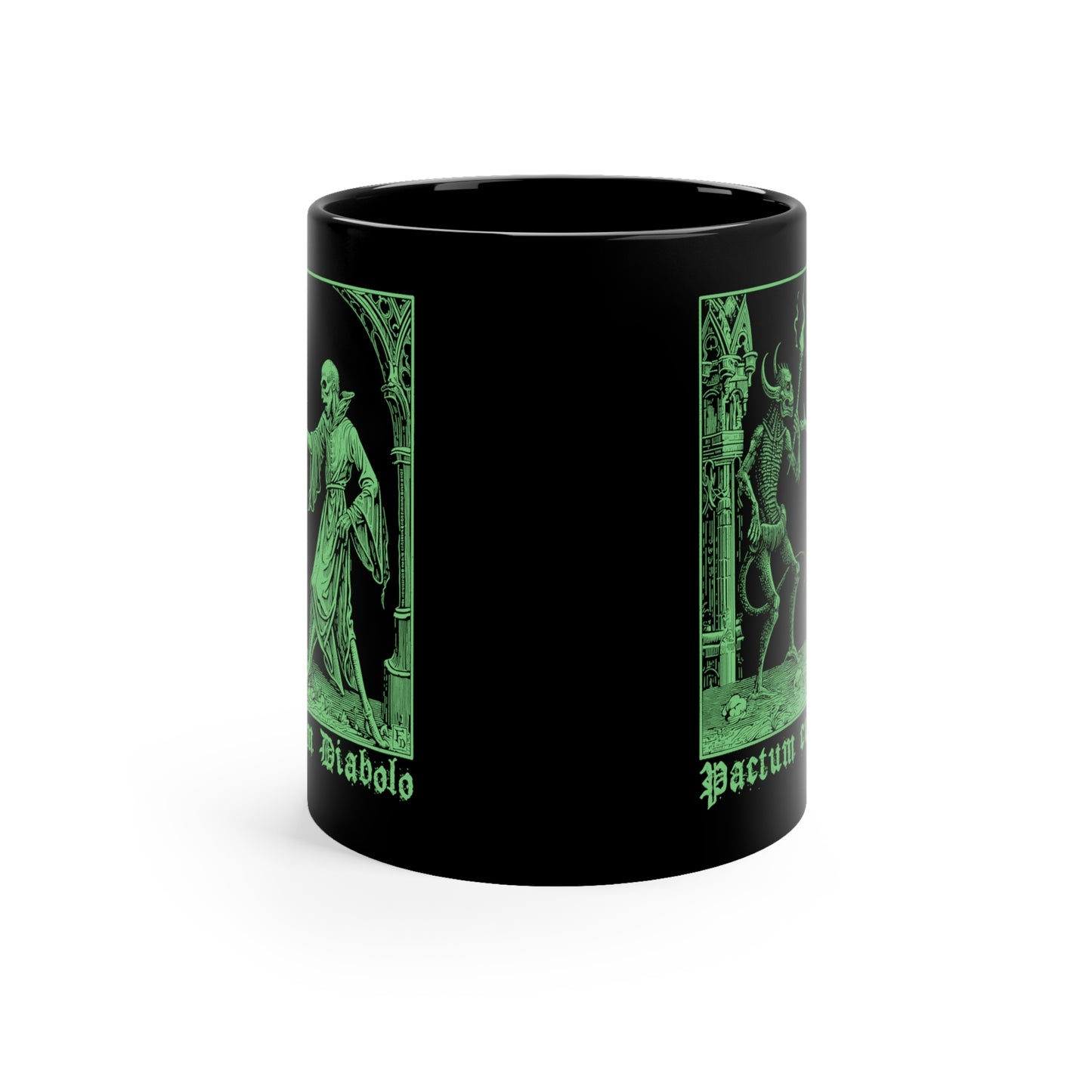 Mug Pactum cum Diabolo in Green - Frogos Design