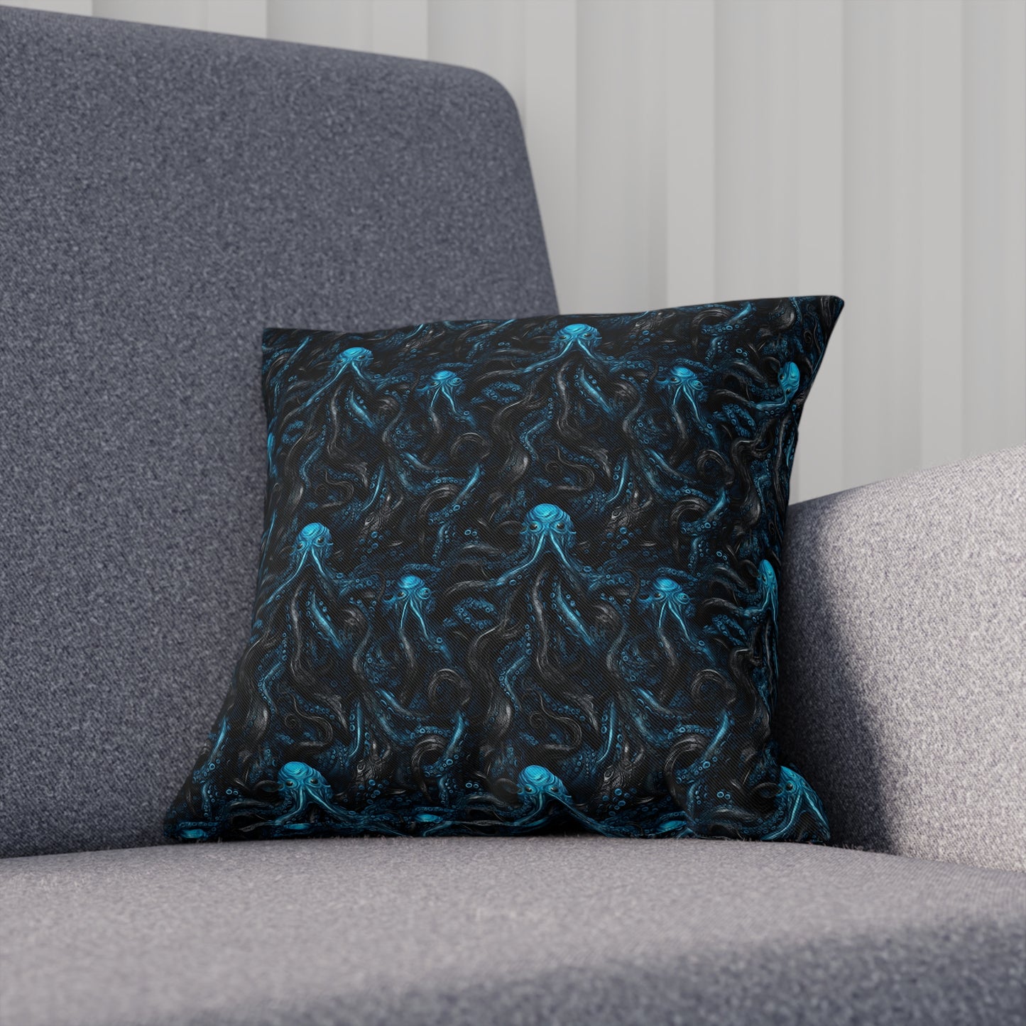 Cushions Blue Tentacles Horror - Frogos Design