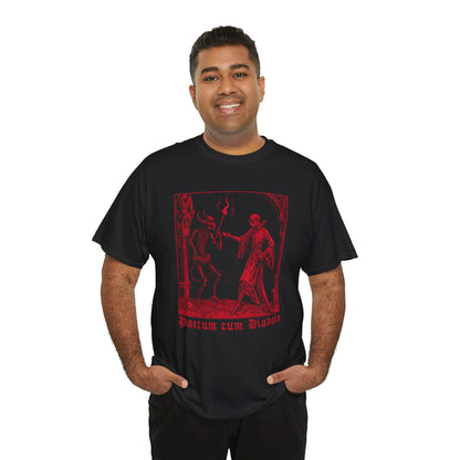 Unisex tričko Pactum cum Diabolo v červené