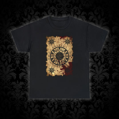 Unisex T-shirt Scroll of Dark Arts Circle - Frogos Design