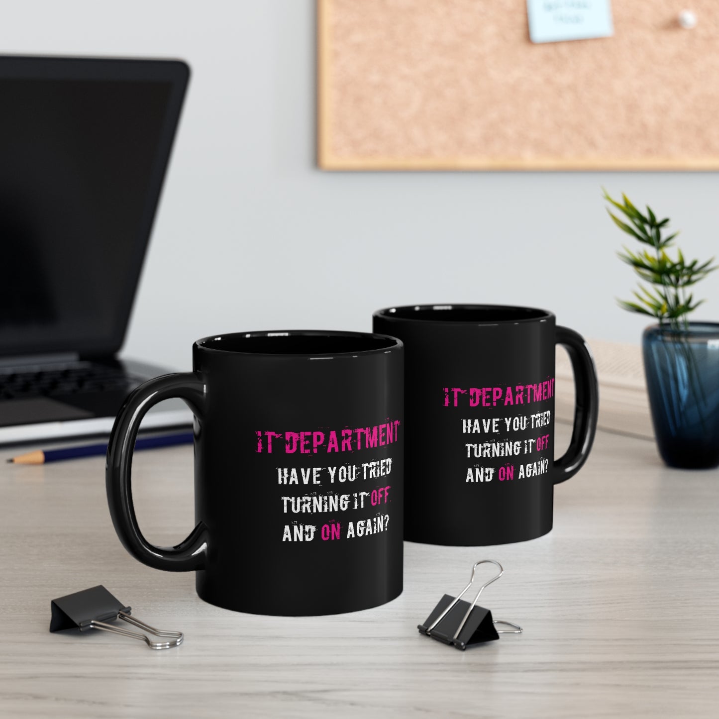 Mug IT Support in Pink - Frogos Design