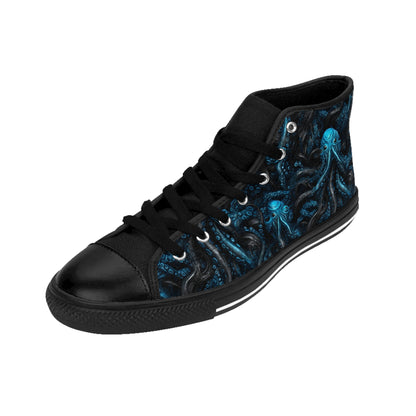 Classic Sneakers Blue Tentacles Horror - Frogos Design