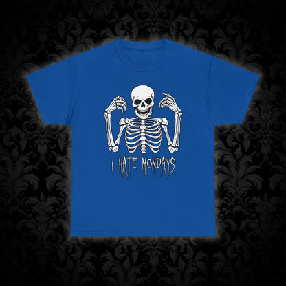 Unisex T-shirt Skelly hates Mondays - Frogos Design