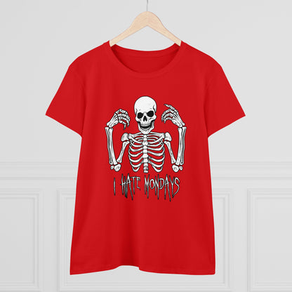 Women's T-shirt Skelly Hates Mondays - Frogos Design