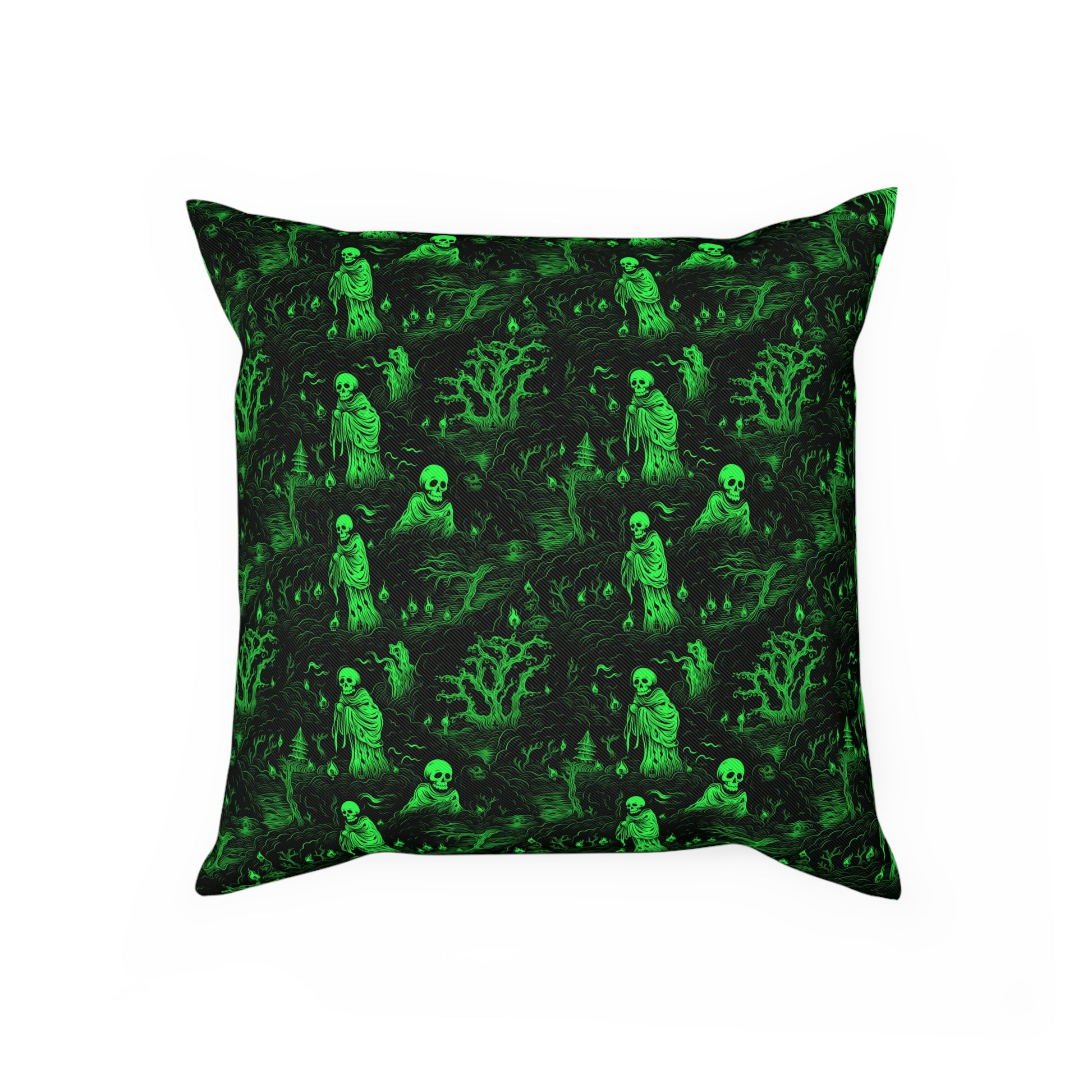 Cushions Spooky Ghosts in Green - Frogos Design