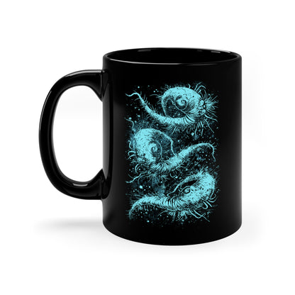 Mug Cosmic Worms in Blue - Frogos Design