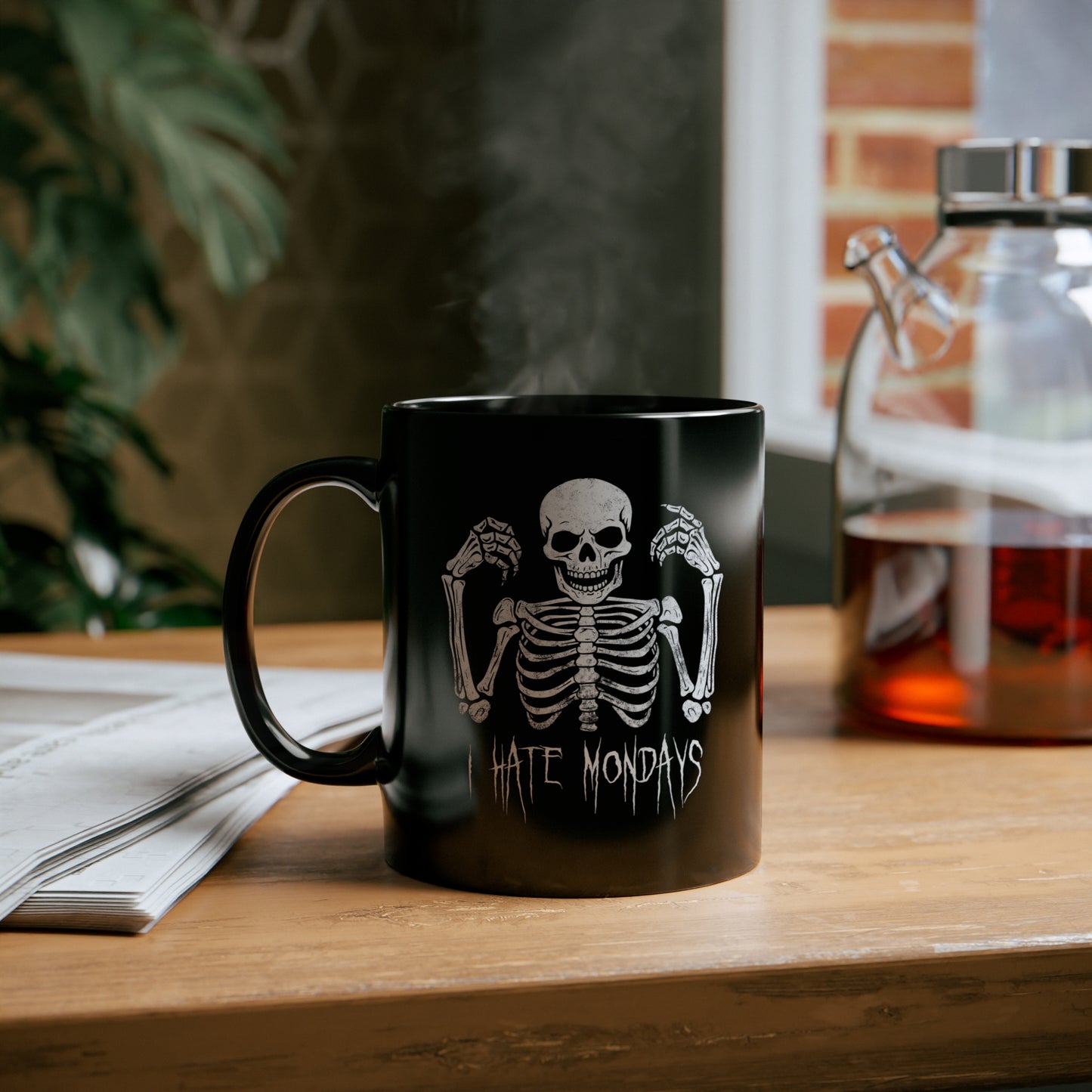 Mug Skelly Hates Mondays - Frogos Design