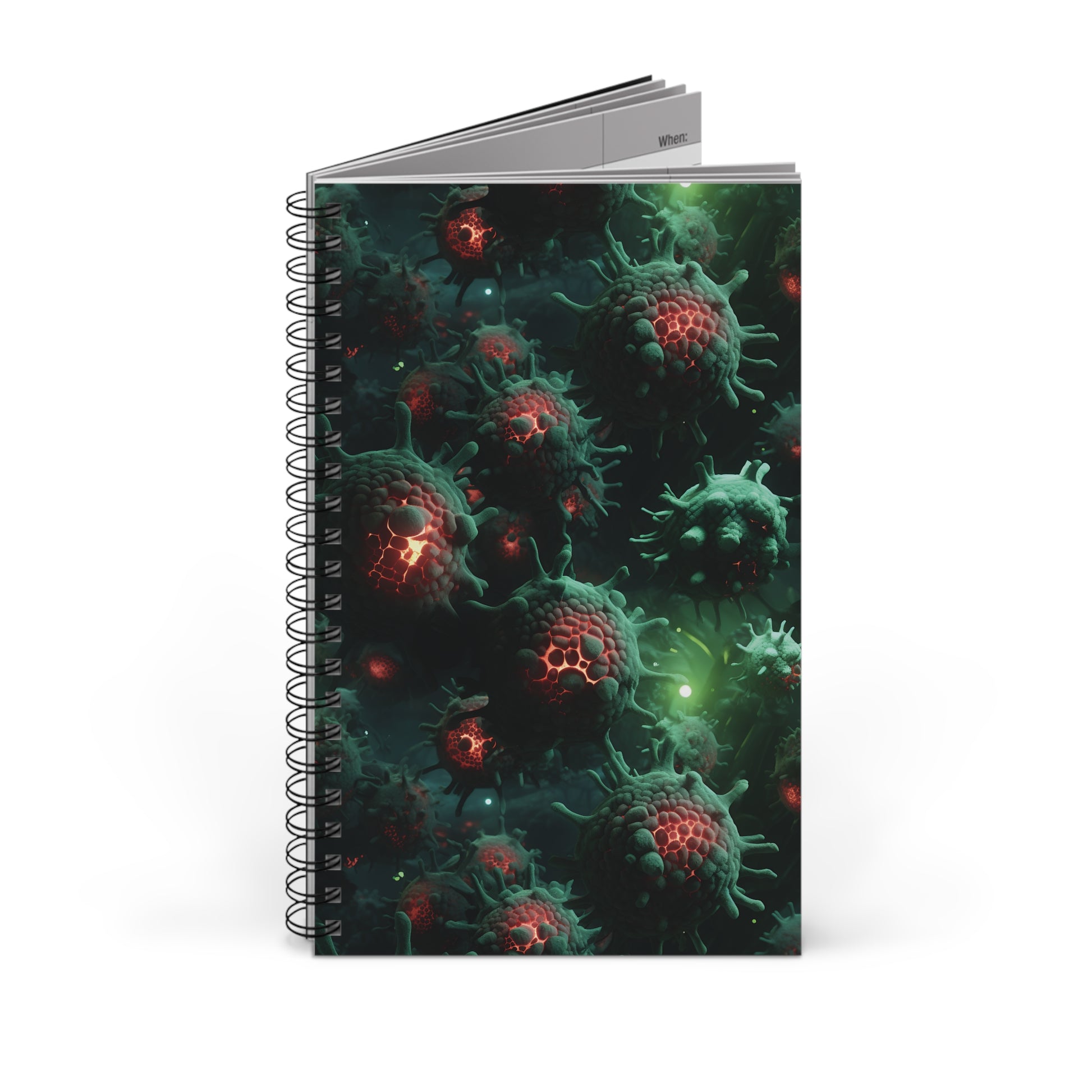 Spiral Notebook Bacterial Disease - Frogos Design