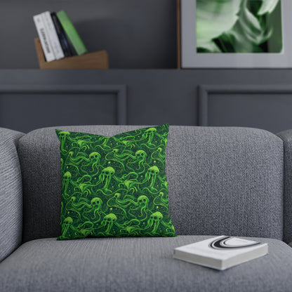 Cushions Greeny Tentacles Horror - Frogos Design