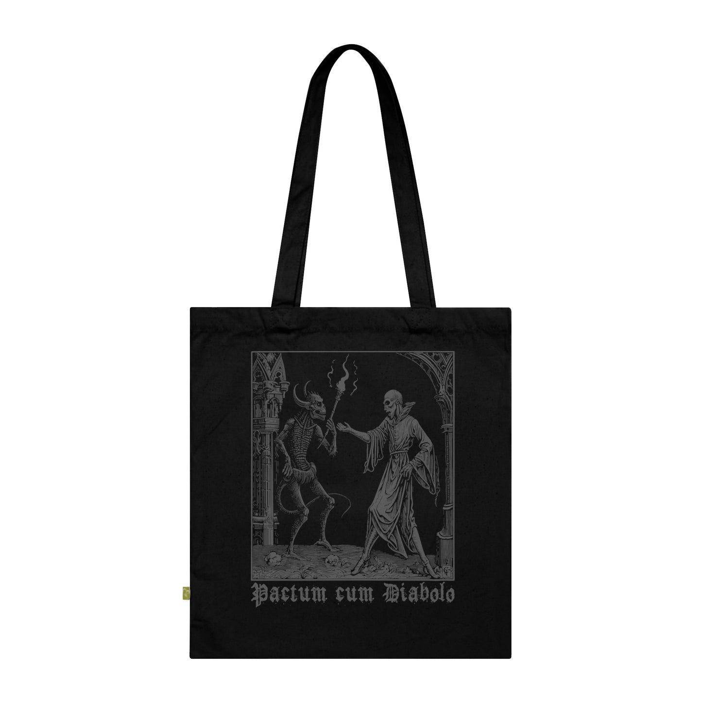 Tote Bag Pactum cum Diabolo v béžové