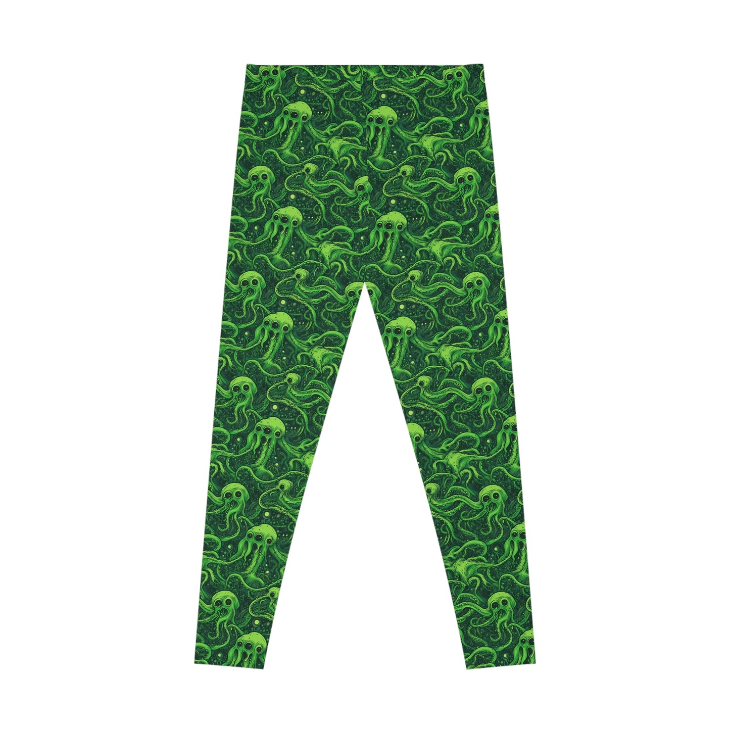 Women`s Leggings Greeny Horror Tentacles - Frogos Design