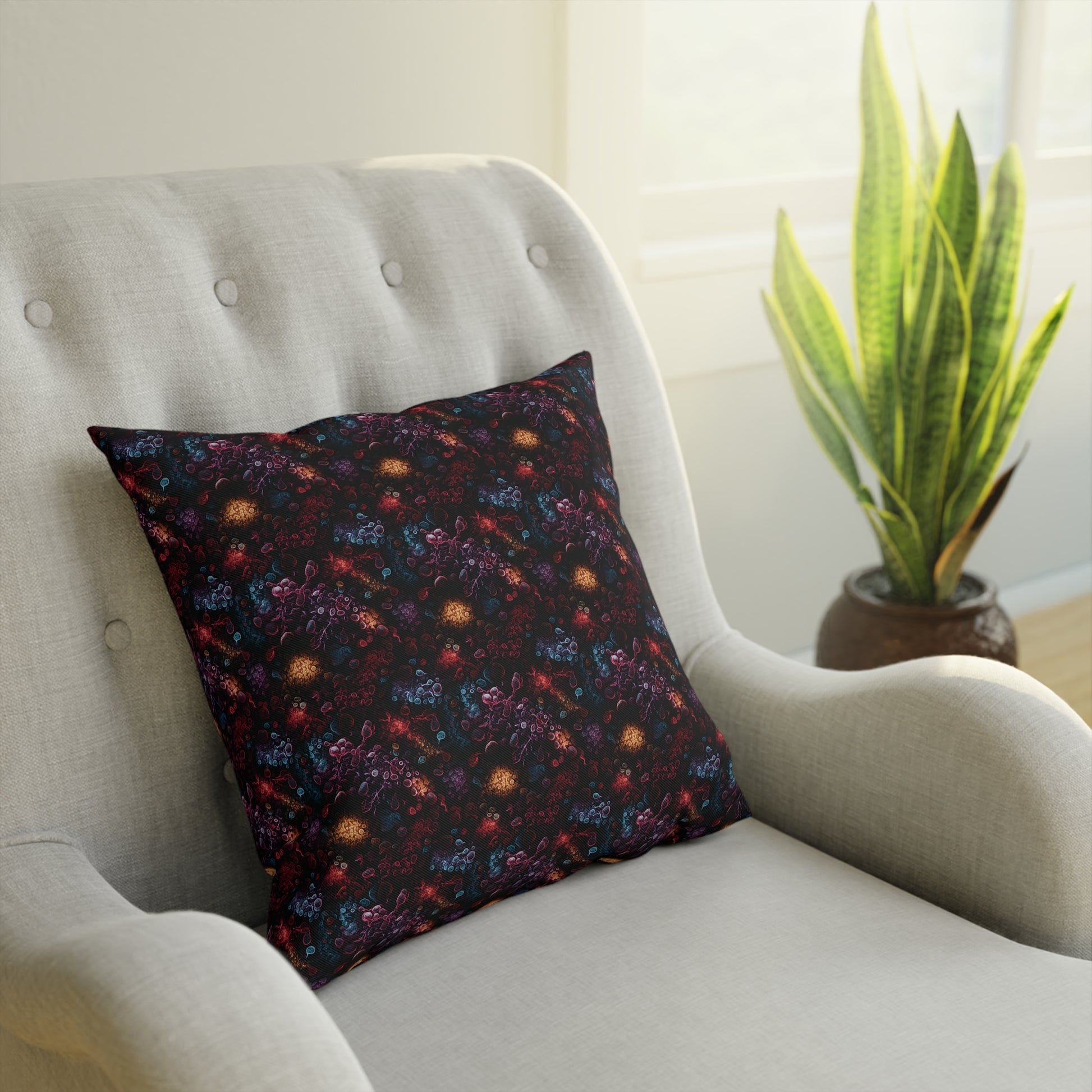 Cushions Dark Colors Bacteria - Frogos Design