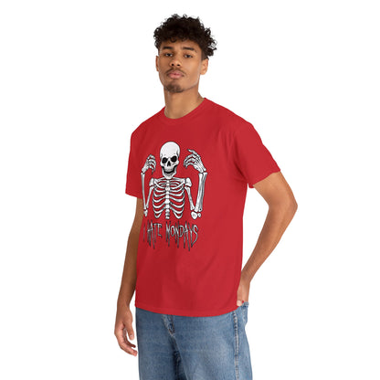 Unisex T-shirt Skelly hates Mondays - Frogos Design