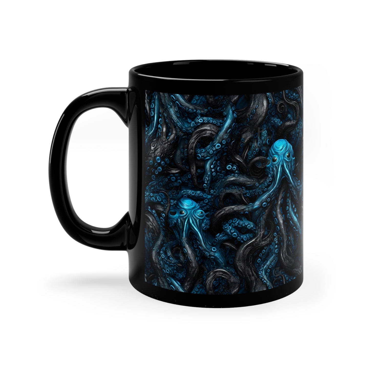 Mug Blue Tentacles Horror - Frogos Design