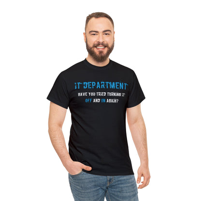 Unisex IT T-shirt for IT support in Blue - Frogos Design