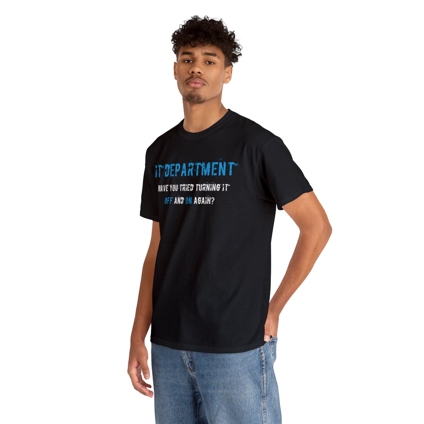 Unisex IT T-shirt for IT support in Blue - Frogos Design