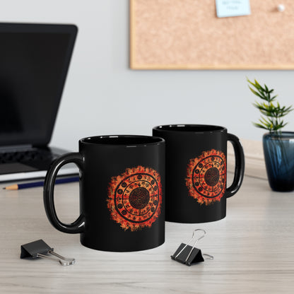 Mug Witchcraft Seal Design in Orange - Frogos Design