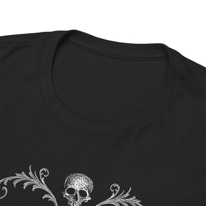 Unisex tričko Cursed with poetics realism v bílé