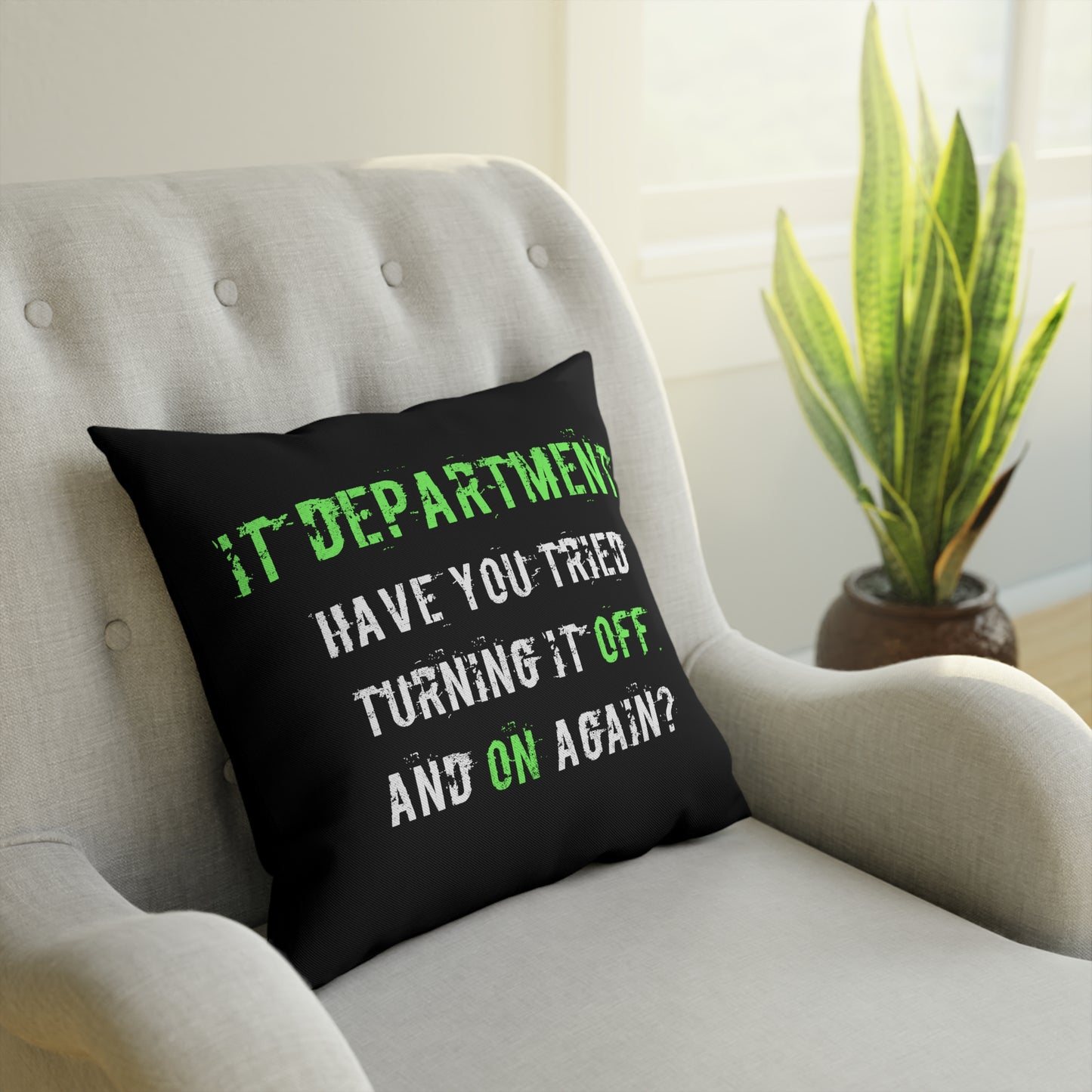 Cushions IT Support in Green - Frogos Design