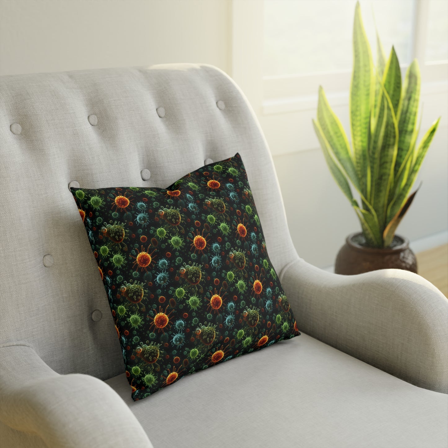 Cushions Green Bacteria - Frogos Design